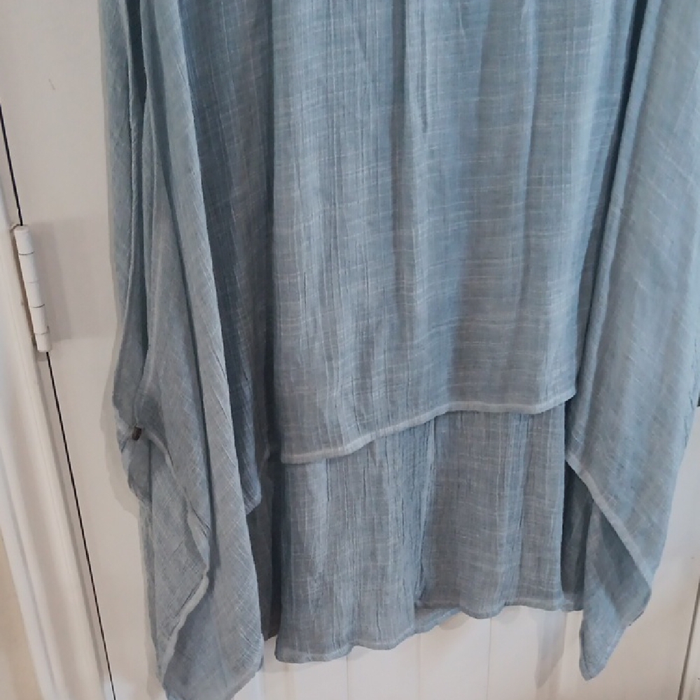 Source Unknown* Pale Blue Asymmetrical Women’s Dr… - image 8